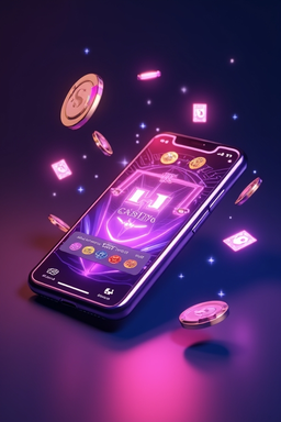 Smartphone with Buran Casino app