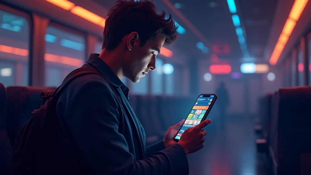 Mobile user checking casino app stability on public Wi-Fi